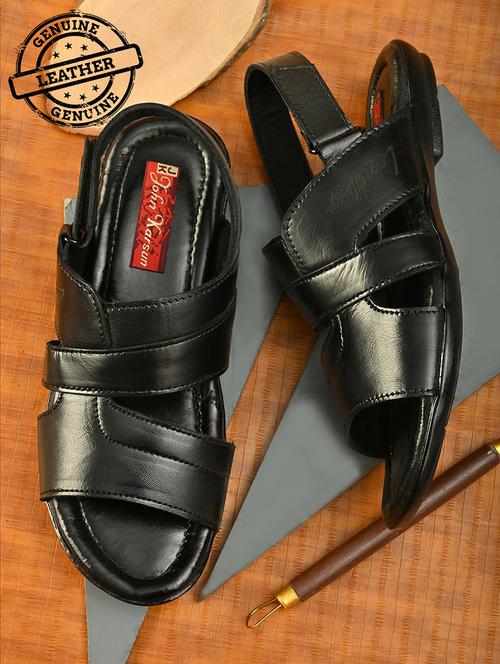 men black back strap sandal - 18449460 - Very Small Image - 1
