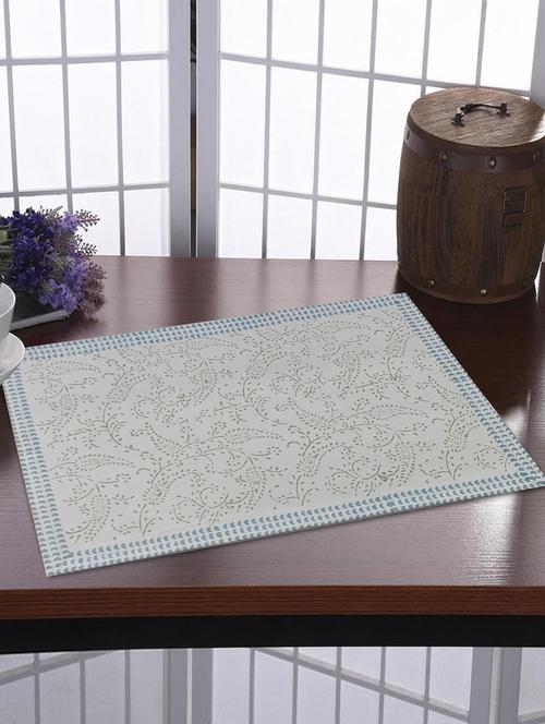texstylers thick cotton canvas jaipuri block print table mats - 18450125 - Very Small Image - 1