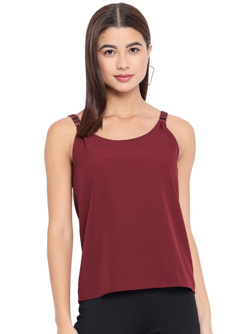 women's camisole shoulder strap top - 18450174 - Very Small Image - 1