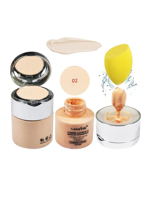 cinema cover & tv make-up foundation with wonder professional makeup sponge - 18450569 - Very Small Image - 1