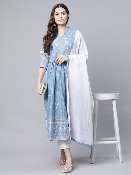 naira cut suit set - 18451162 - Very Small Image - 1