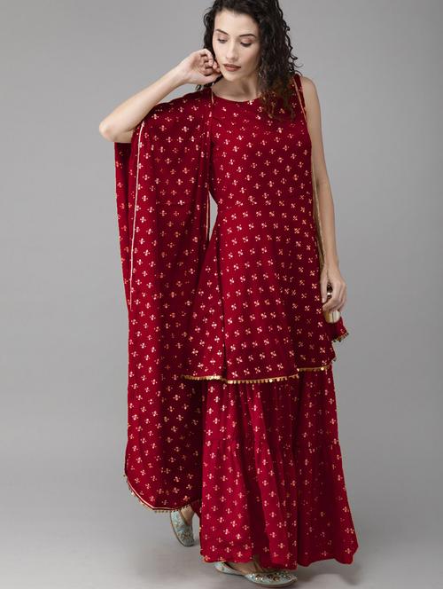 foil print suit set - 18451169 - Very Small Image - 1