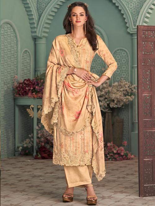 digital printed unstitched suit set - 18451899 - Very Small Image - 1