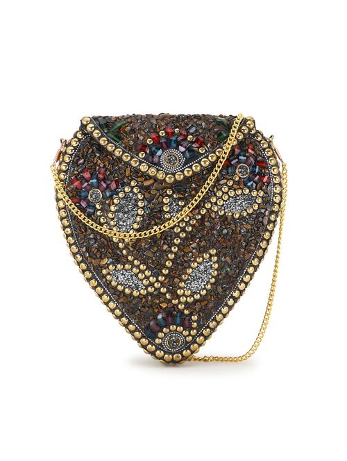 embellished metal box clutch - 18451951 - Very Small Image - 1