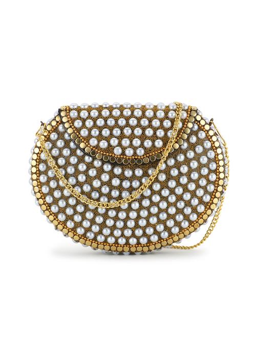 embellished metal box clutch - 18451959 - Very Small Image - 1