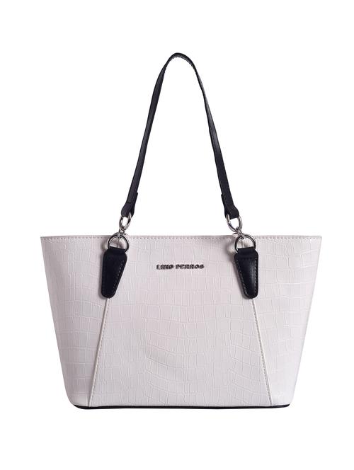 white textured regular handbag - 18452033 - Very Small Image - 1