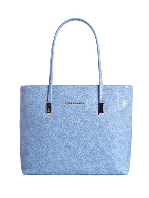 light blue textured regular handbag - 18452041 - Very Small Image - 1