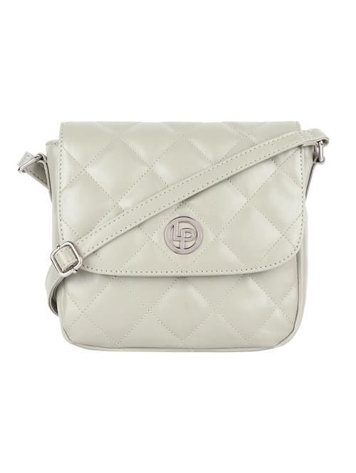 grey textured regular sling bag - 18452051 - Very Small Image - 1