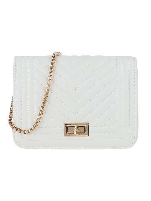 white textured regular sling bag - 18452061 - Very Small Image - 1