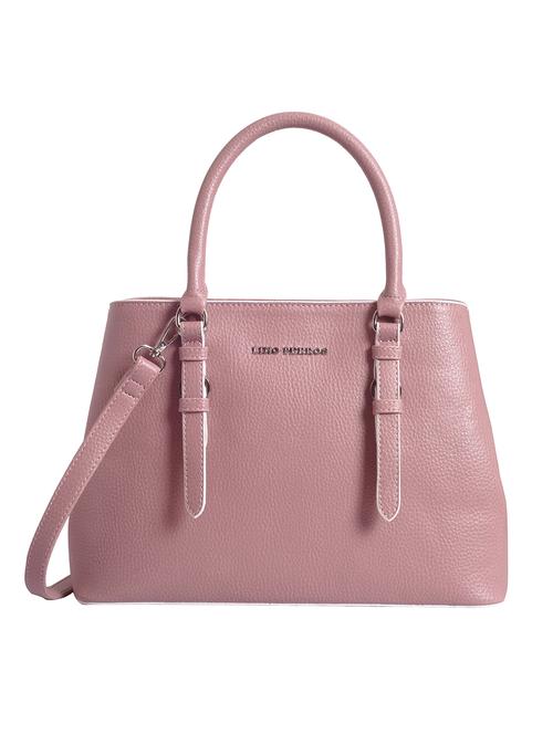 pink textured regular handbag - 18452064 - Very Small Image - 1