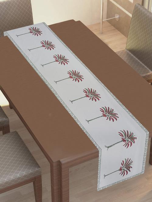 texstylehome thick cotton 16x60 inches block print 4 seater table runner - 18452123 - Very Small Image - 1