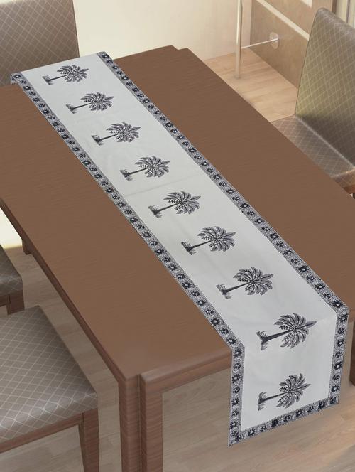 texstylehome thick cotton 16x60 inches block print 4 seater table runner - 18452140 - Very Small Image - 1