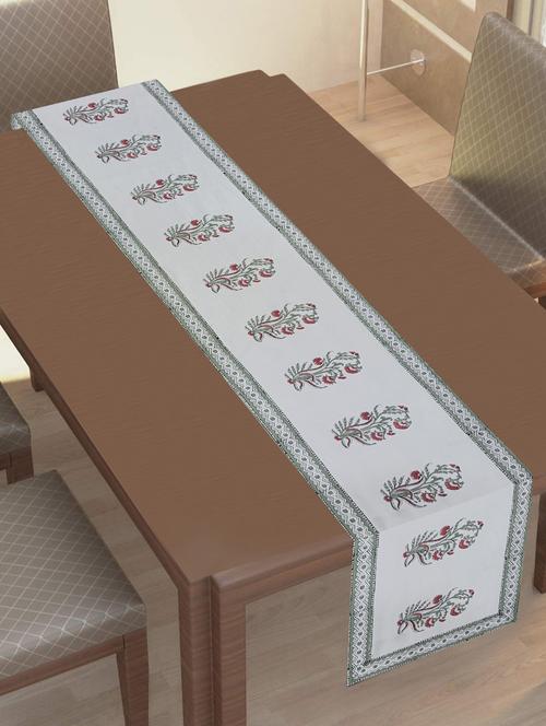 texstylehome thick cotton 16x72 inches block print 6 seater table runner - 18452160 - Very Small Image - 1