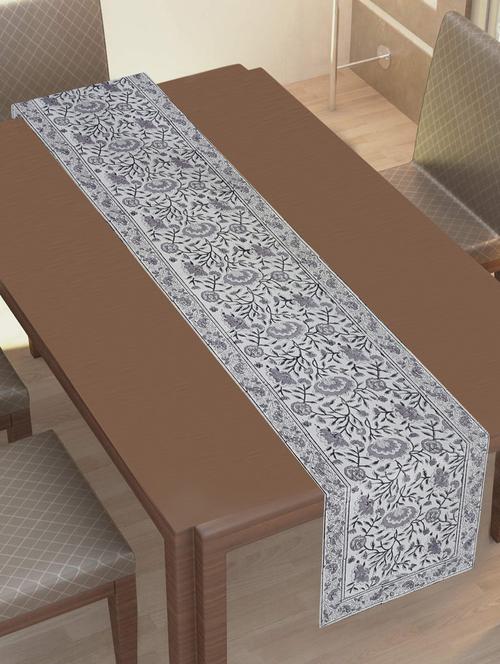 texstylehome thick cotton 18x90 inches block print 8 seater table runner - 18452180 - Very Small Image - 1