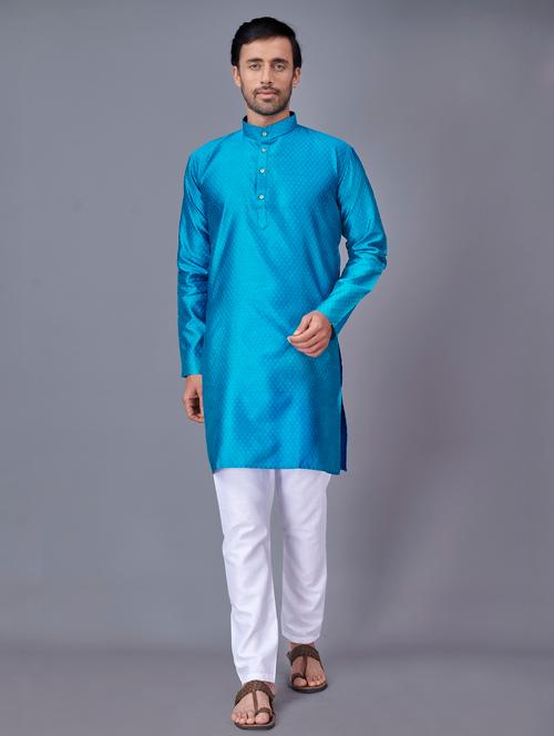 ai aqua self-designed kurta pyjama ethnic wear set - 18452302 - Very Small Image - 1