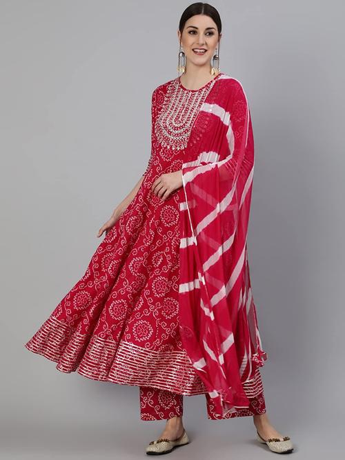 fabric:- cotton, pattern:-mirror work neck:- round - 18452415 - Very Small Image - 1