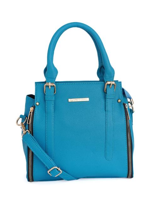 turquoise solid regular handbag - 18452624 - Very Small Image - 1