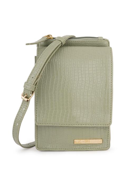 olive textured regular sling bag - 18452667 - Very Small Image - 1