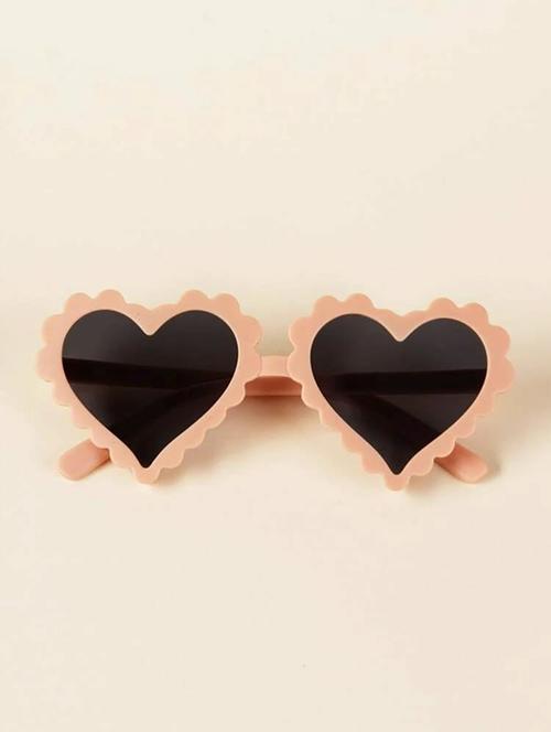 heart peach polycarbonate for kids sunglasses - 18453337 - Very Small Image - 1