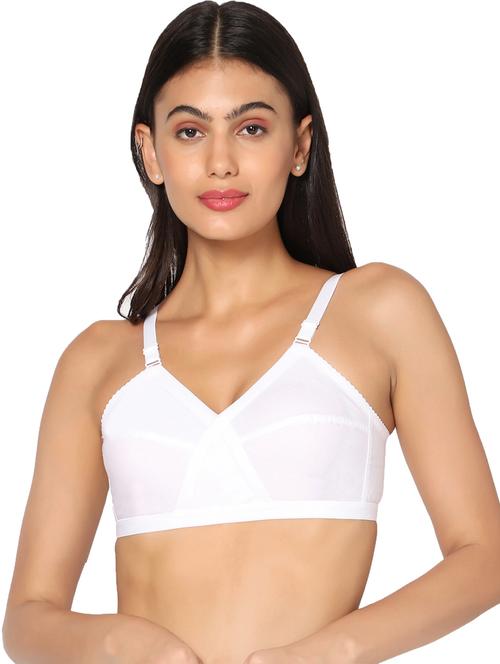 white non padded regular bra - 18453404 - Very Small Image - 1