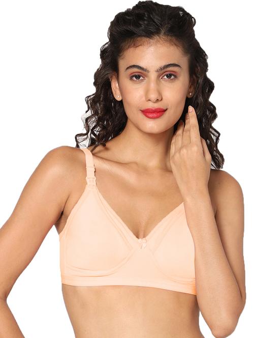 beige lightly padded maternity/nursing bra - 18453438 - Very Small Image - 1