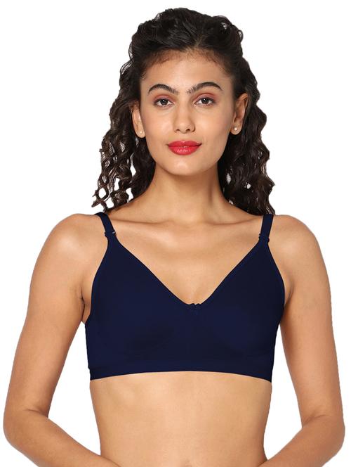 navy blue non padded t-shirt bra - 18453446 - Very Small Image - 1