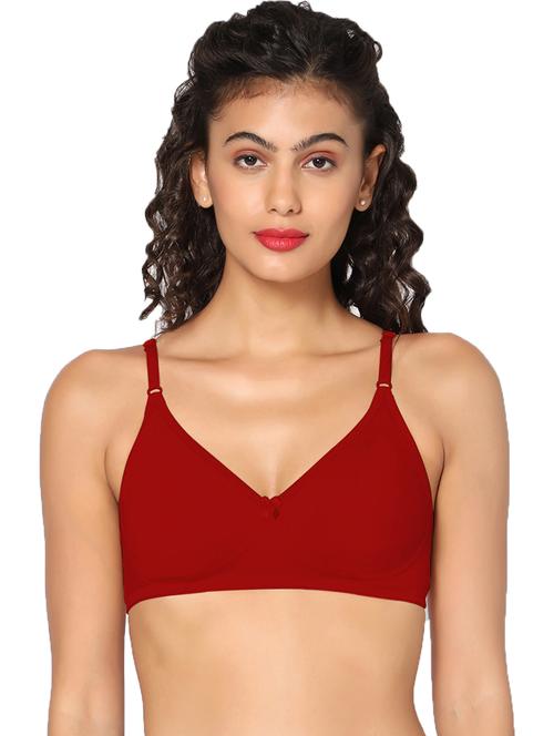 red non padded regular bra - 18453480 - Very Small Image - 1