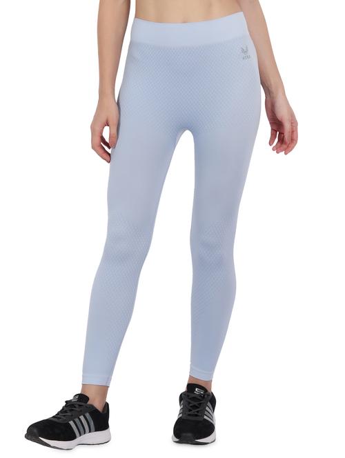light blue printed high rise active tights - 18453568 - Very Small Image - 1
