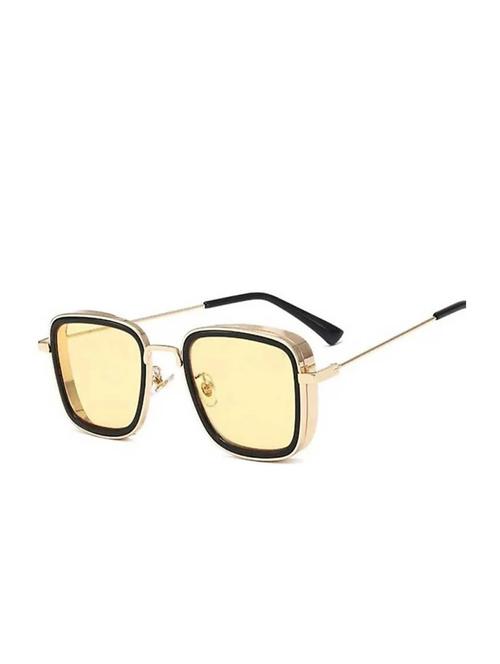yellow lens rectangular sunglasses for men and women - 18453659 - Very Small Image - 1