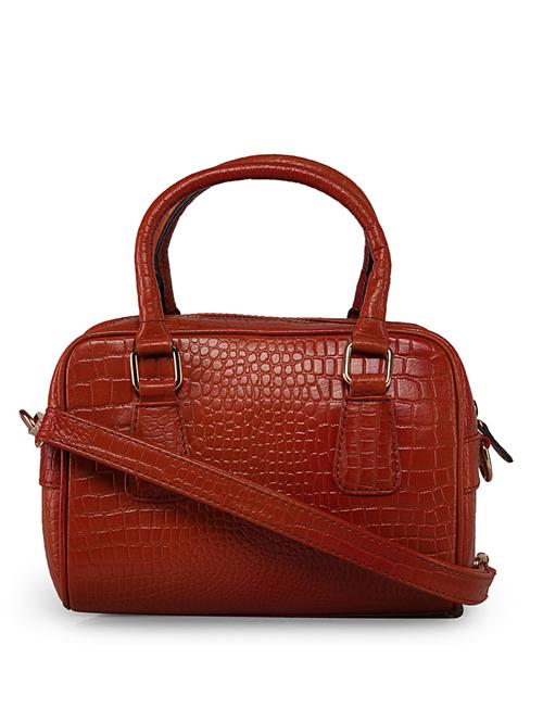 tan textured regular handbag - 18453837 - Very Small Image - 1