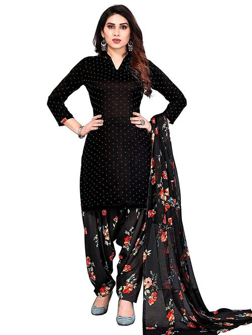 printed unstitched salwar suit set - 18453849 - Very Small Image - 1
