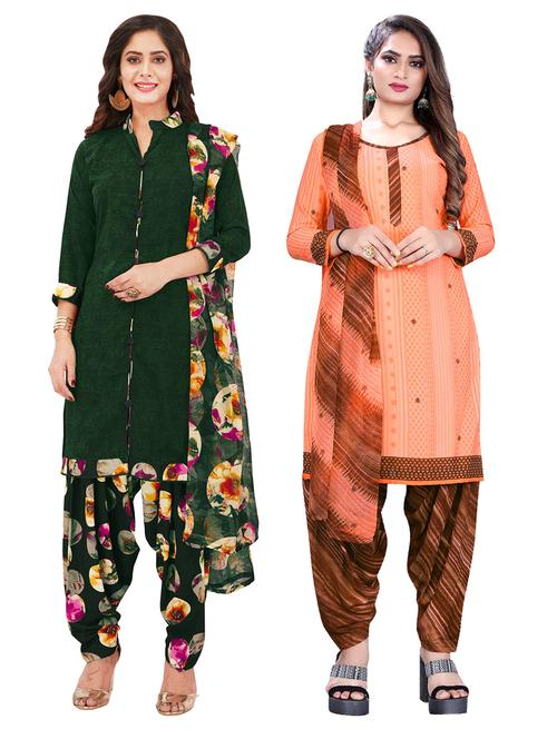 set of 2 unstitched suit set combos - 18453905 - Very Small Image - 1