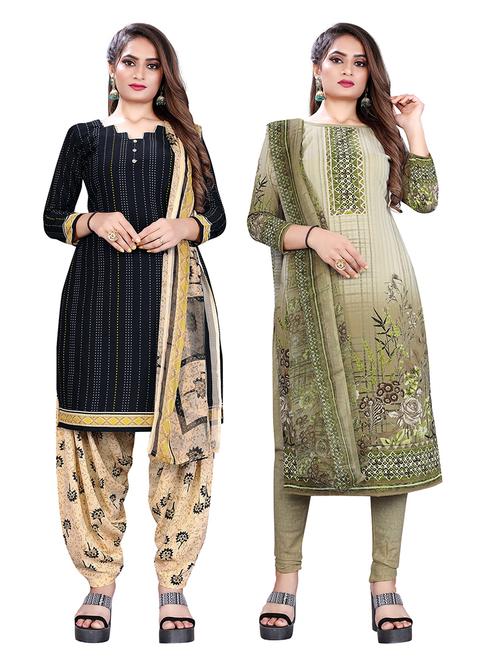set of 2 unstitched suit set combos - 18454010 - Very Small Image - 1
