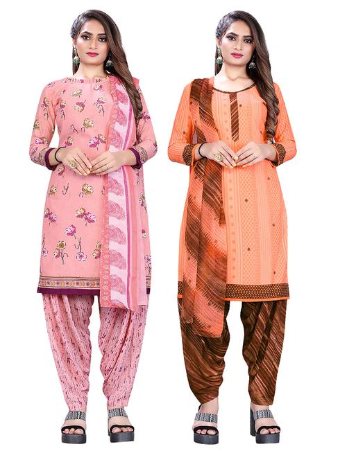 set of 2 unstitched suit set combos - 18454052 - Very Small Image - 1