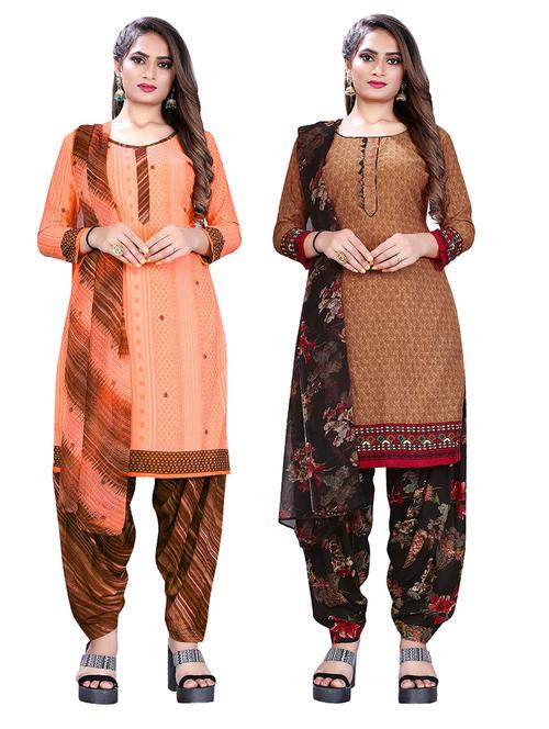 set of 2 unstitched suit set combos - 18454101 - Very Small Image - 1