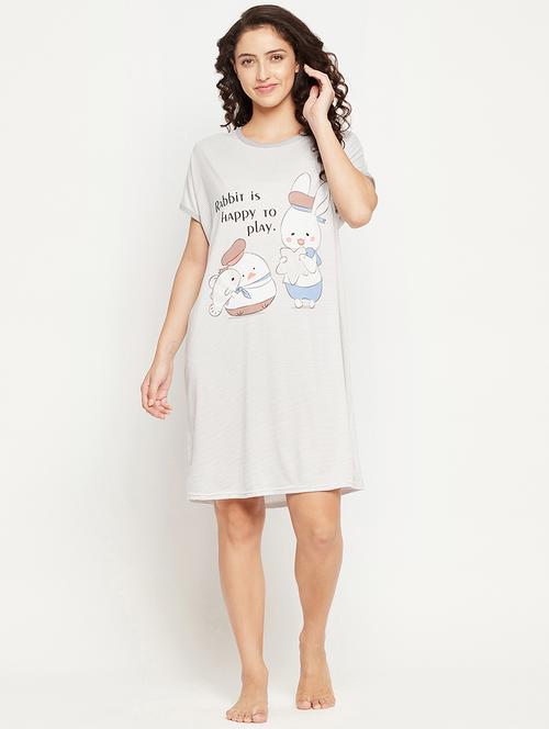 round neck striped sleepshirt - 18454443 - Very Small Image - 1