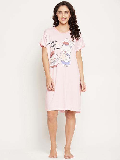 round neck striped sleepshirt - 18454444 - Very Small Image - 1