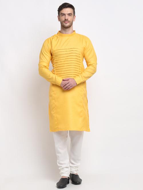 solid kurta with churidaar pyjama - 18456128 - Very Small Image - 1