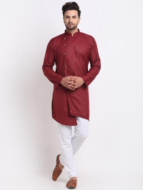 solid kurta with churidaar pyjama - 18456178 - Very Small Image - 1