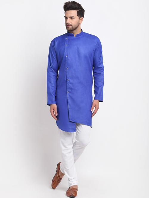 solid kurta with churidaar pyjama - 18456183 - Very Small Image - 1
