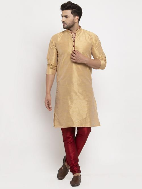 solid kurta with churidaar pyjama - 18456197 - Very Small Image - 1