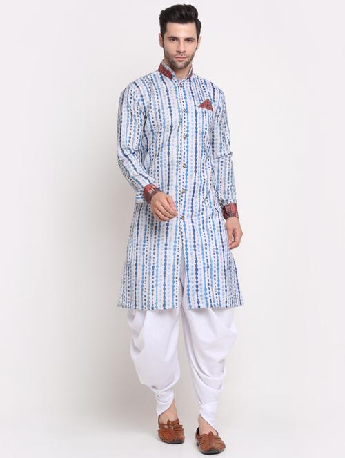 printed dhoti kurta set - 18456226 - Very Small Image - 1