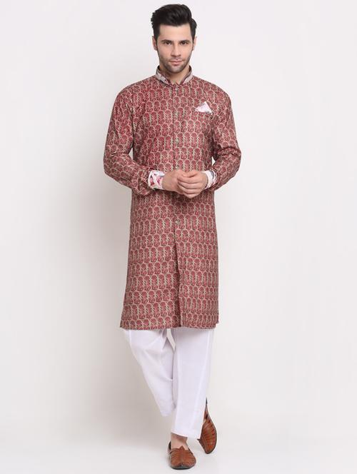 printed kurta pyjama set - 18456251 - Very Small Image - 1