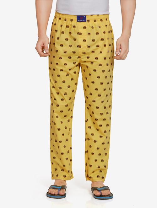 yellow printed pyjama - 18456437 - Very Small Image - 1