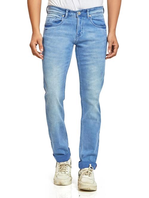 light blue light washed denim jeans - 18456447 - Very Small Image - 1