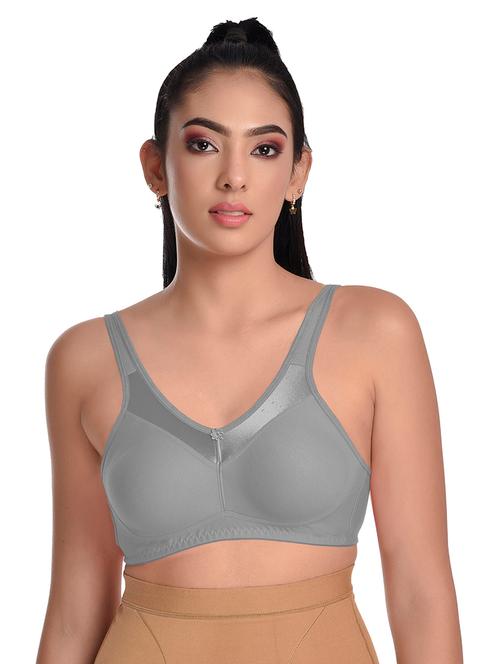 grey non padded regular bra - 18456982 - Very Small Image - 1
