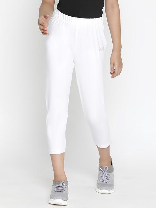 girl white solid legging - 18457295 - Very Small Image - 1