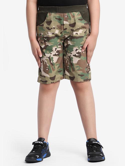 camouflage printed shorts - 18457300 - Very Small Image - 1