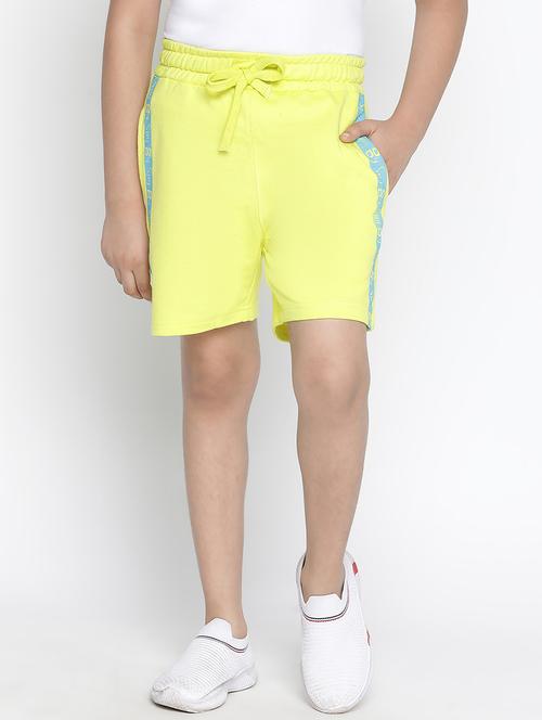 yellow side taped shorts - 18457317 - Very Small Image - 1