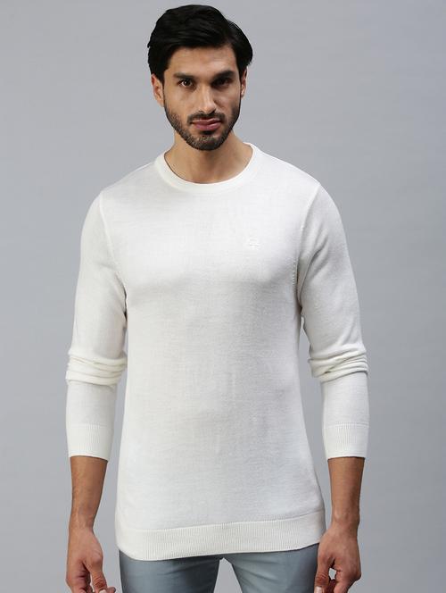 white solid pullover - 18457372 - Very Small Image - 1